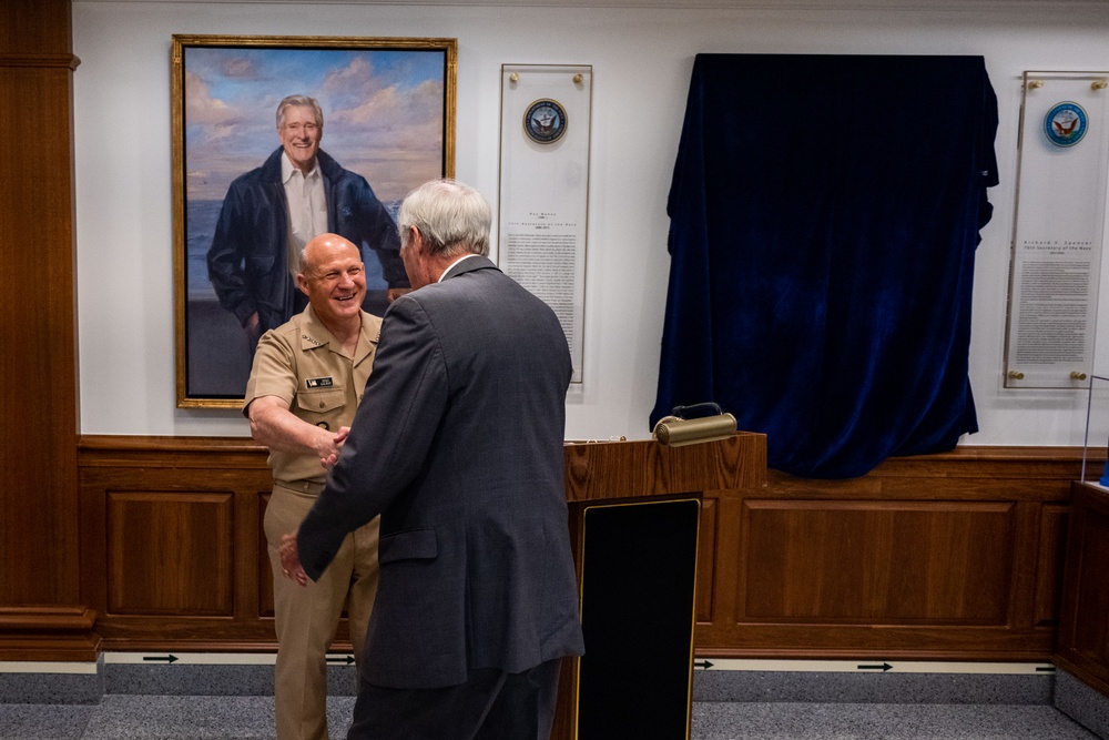 Former Secretary of the Navy Richard Spencer's Portrait Unveiling