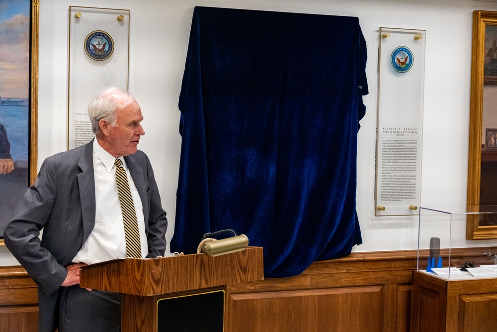 Former Secretary of the Navy Richard Spencer's Portrait Unveiling
