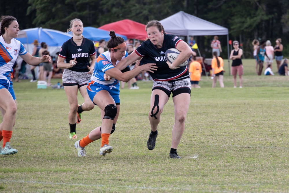 2023 All-Marine Women’s Rugby Team play during the 2023 Armed Forces Championship