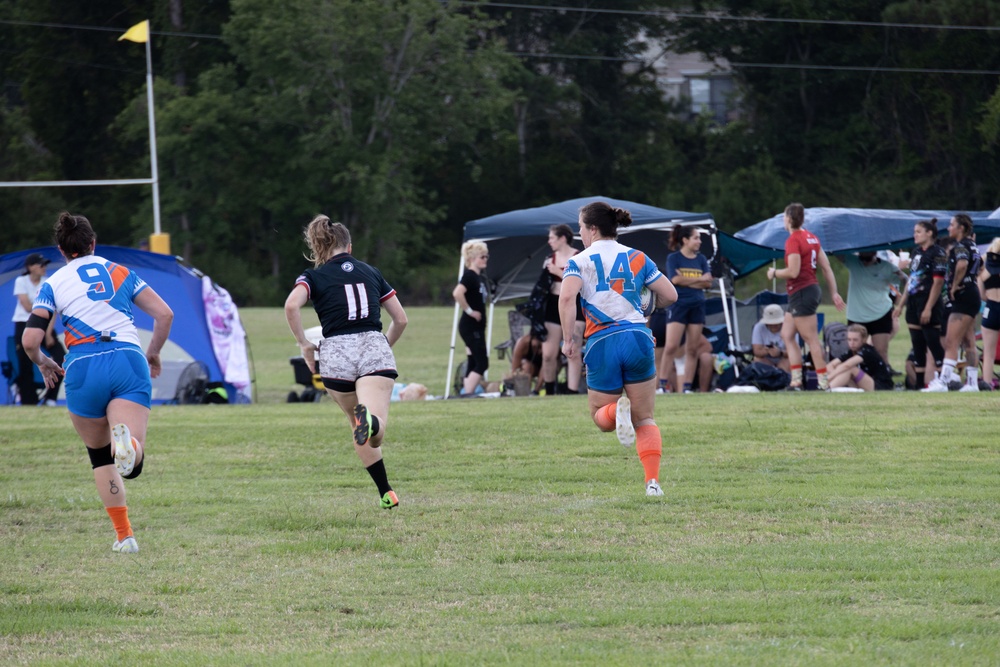 2023 All-Marine Women’s Rugby Team play during the 2023 Armed Forces Championship