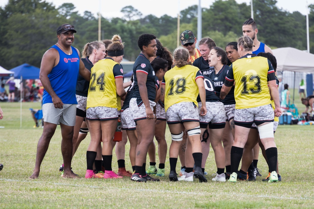 2023 All-Marine Women’s Rugby Team play during the 2023 Armed Forces Championship