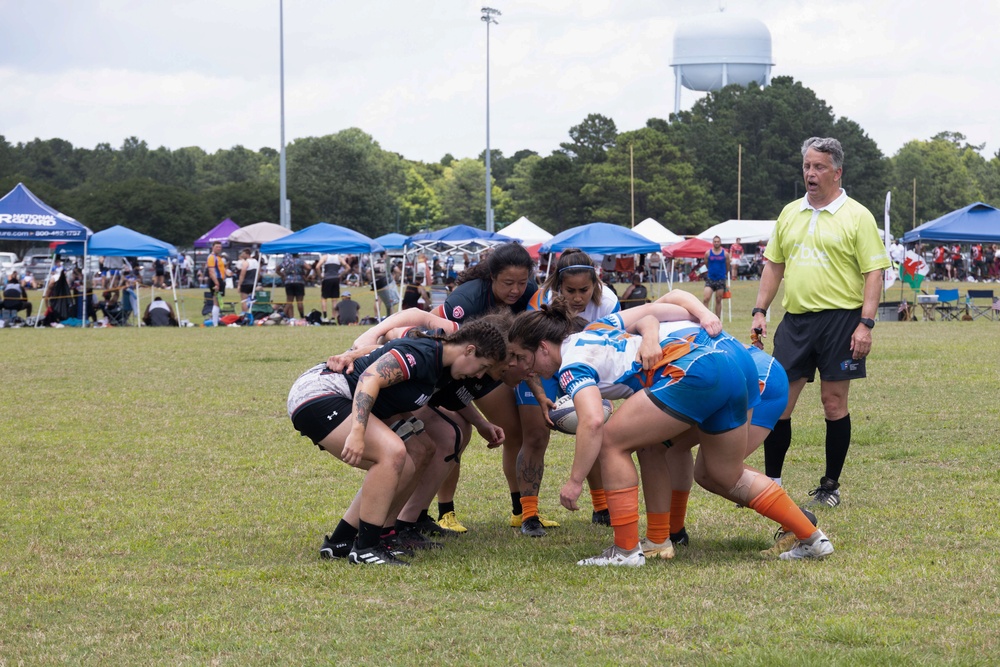 2023 All-Marine Women’s Rugby Team play during the 2023 Armed Forces Championship