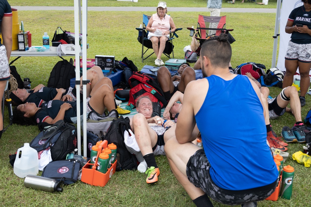 2023 All-Marine Women’s Rugby Team play during the 2023 Armed Forces Championship