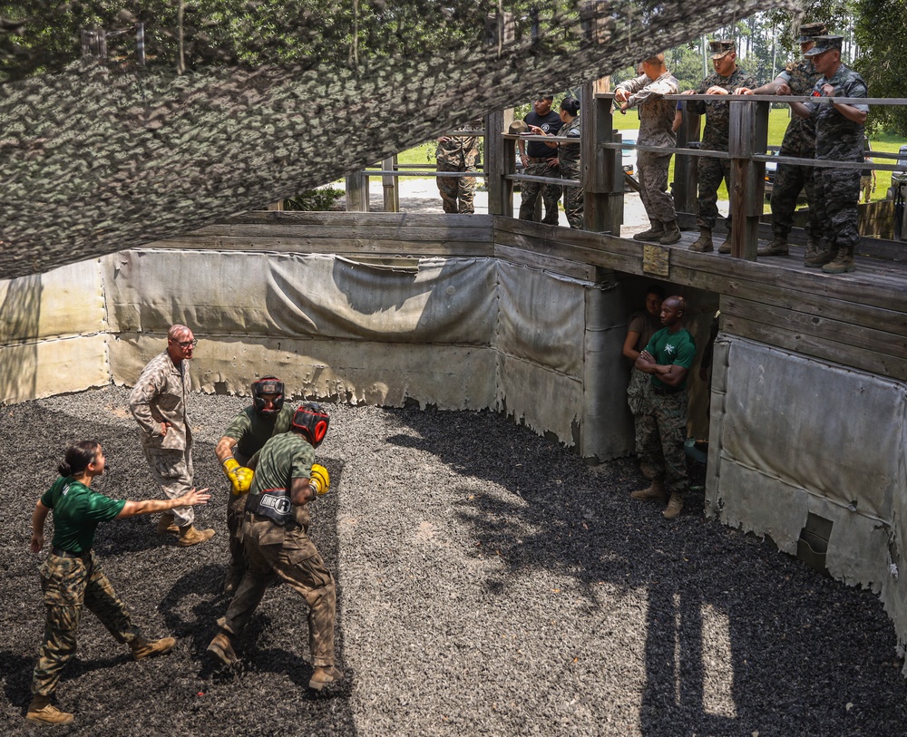 Republic of Korea Sergeant Major of the Marine Corps visits Parris Island