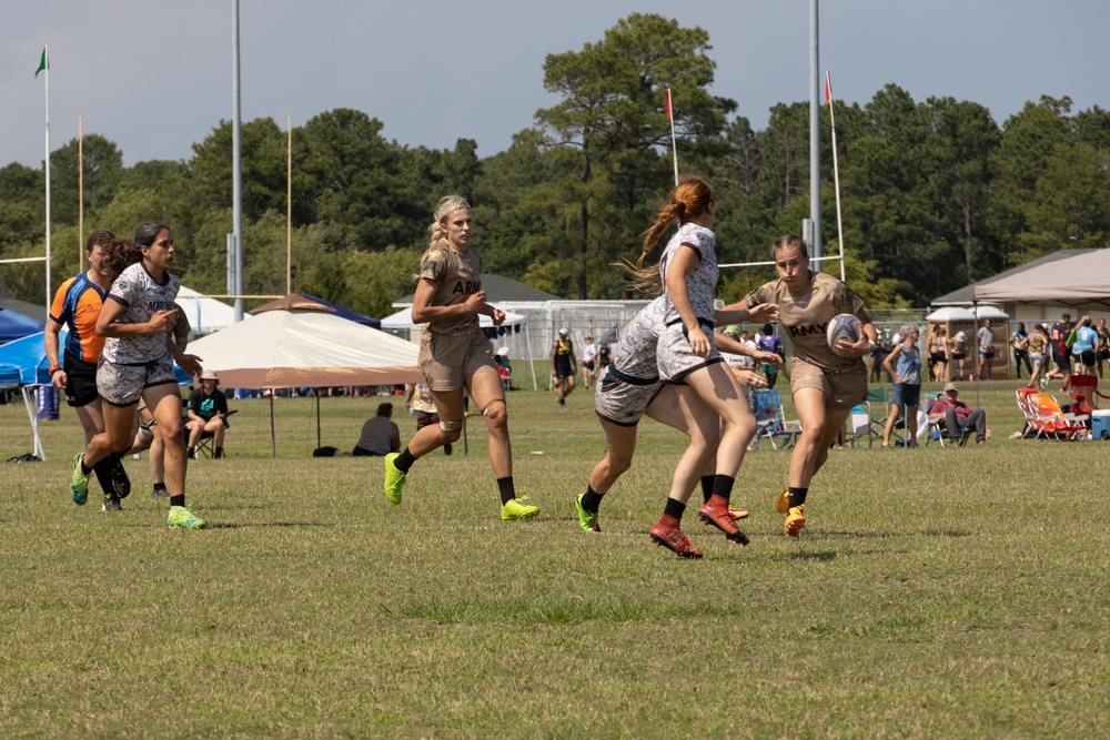 2023 All-Marine Women’s Rugby Team play during the 2023 Armed Forces Championship