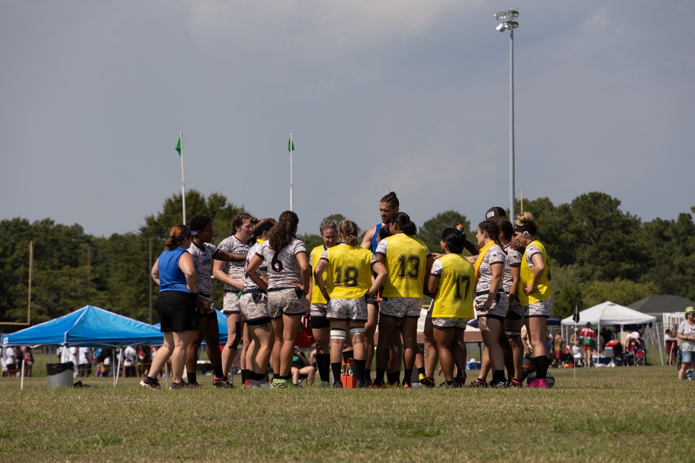 2023 All-Marine Women’s Rugby Team play during the 2023 Armed Forces Championship