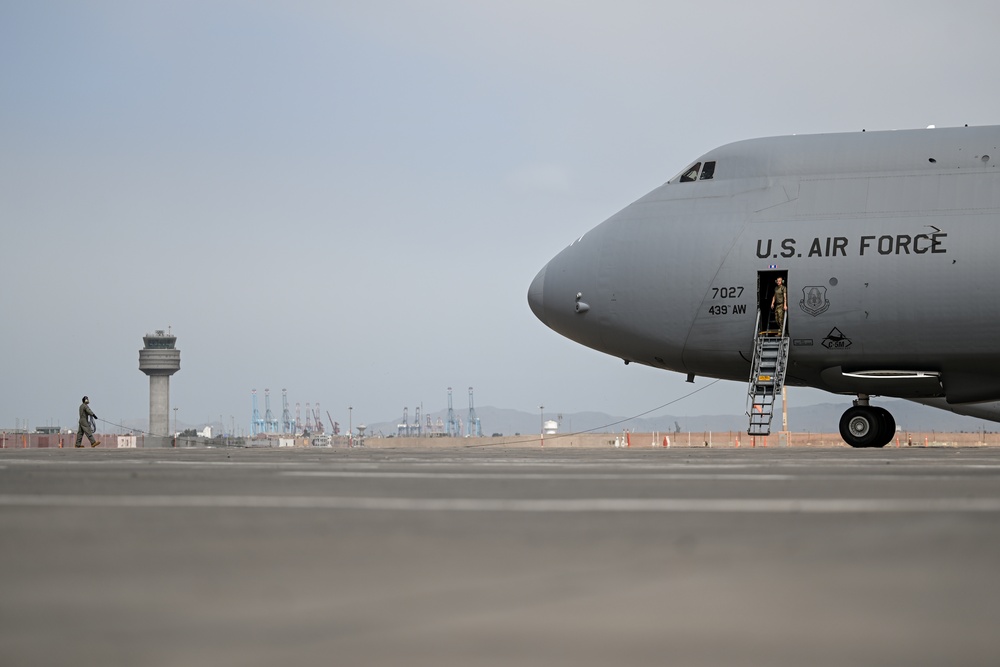 U.S. Air Force C-5M Super Galaxy departs Resolute Sentinel 2023