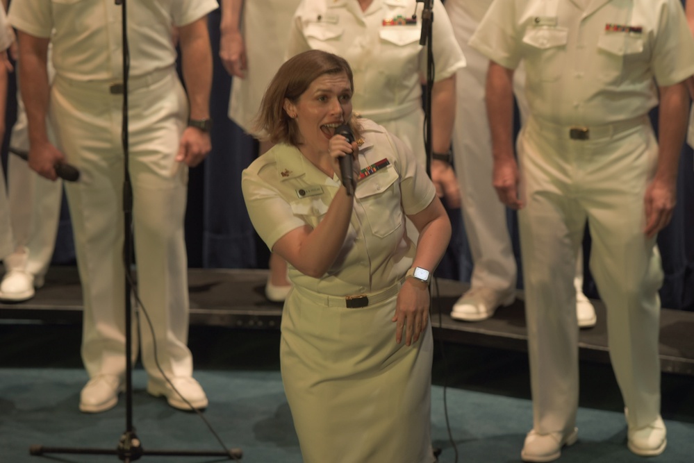 U.S. Navy Band Sea Chanters Perform at Navy Memorial