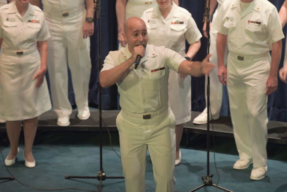 U.S. Navy Band Sea Chanters Perform at Navy Memorial