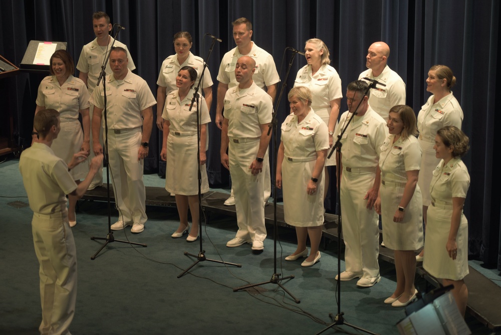 U.S. Navy Band Sea Chanters Perform at Navy Memorial