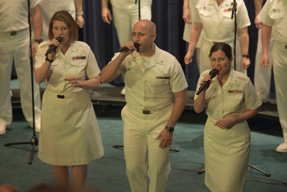 U.S. Navy Band Sea Chanters Perform at Navy Memorial