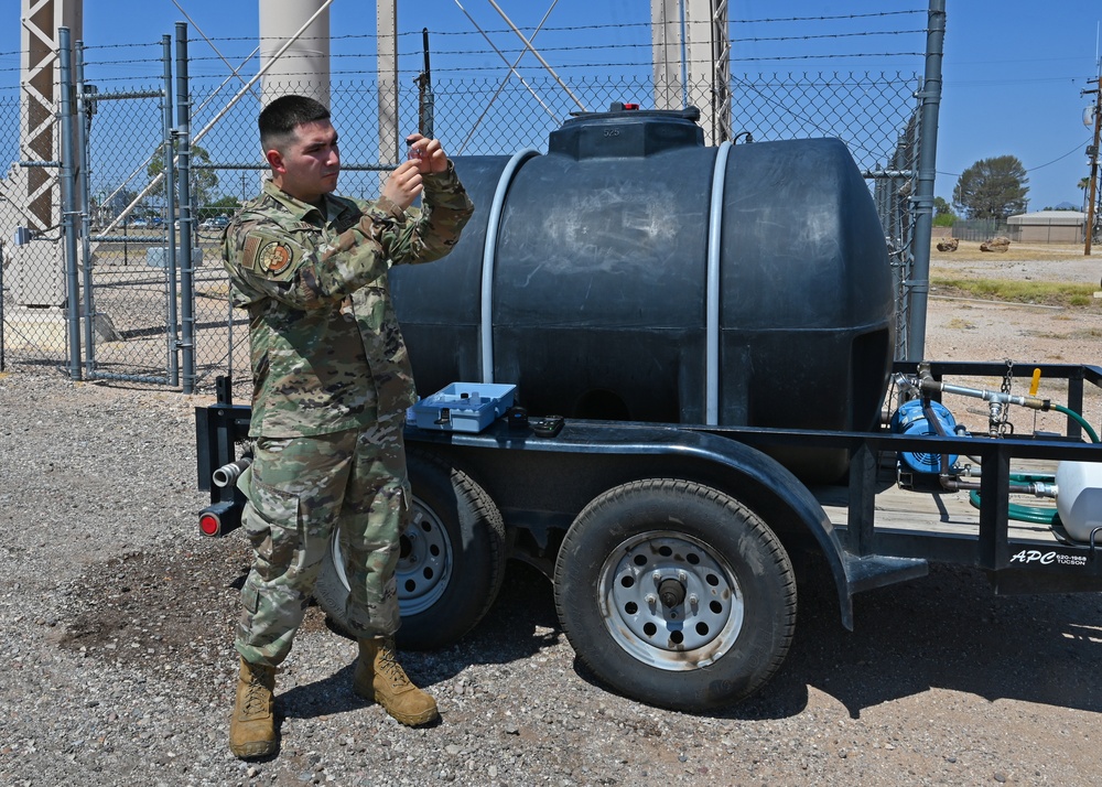 Bioenvironmental engineering tests on base