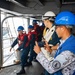 Philippine Navy sailor Observes line handlers aboard USS Robert Smalls (CG 62)