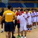 U.S. Navy Sailors Compete in Soccer Match with Vietnamese soccer players