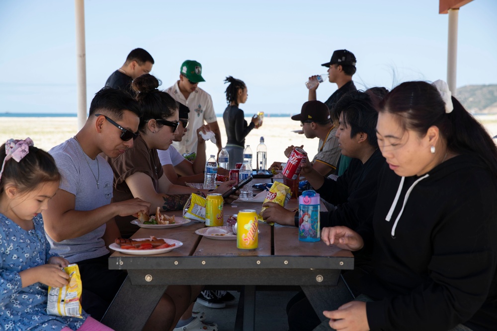 Air department beach cookout