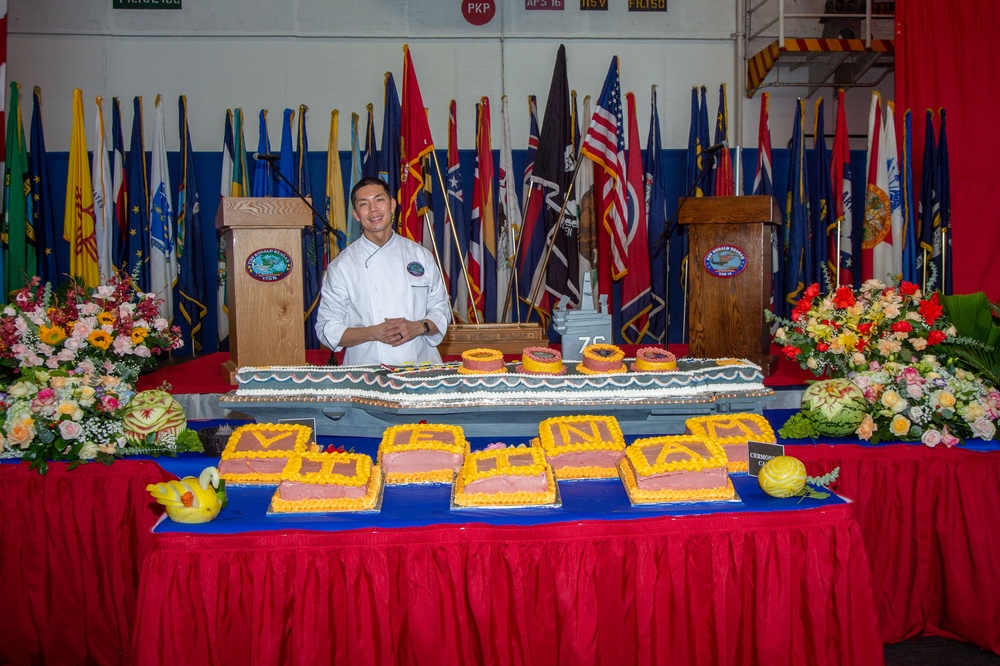 USS Ronald Reagan (CVN 76) Hosts Big Top Ceremony