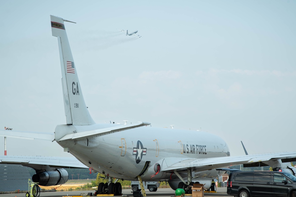 Historical last active duty JSTARS flight at RAB