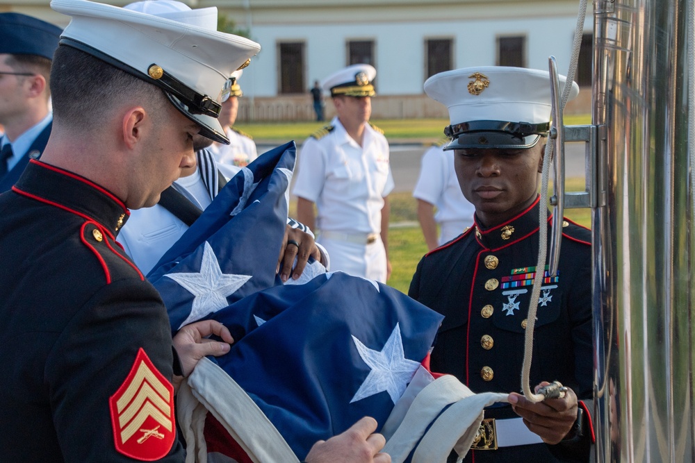 NAVSTA Rota Flag Raising Ceremony 2023