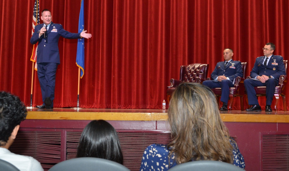 346th Test Squadron command ceremony