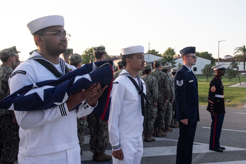 NAVSTA Rota Flag Raising Ceremony