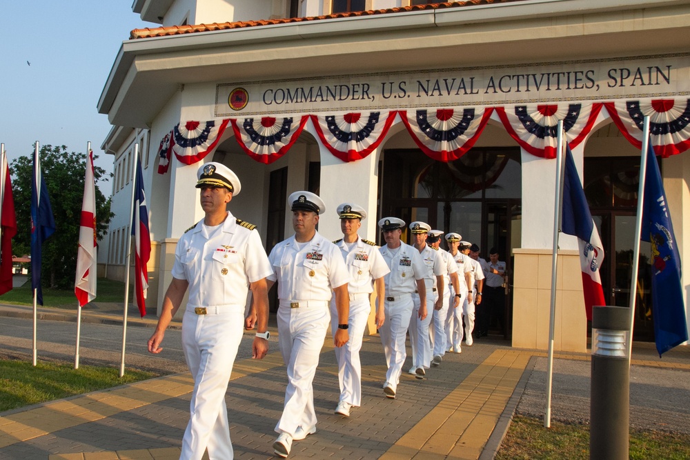 NAVSTA Rota Flag Raising Ceremony