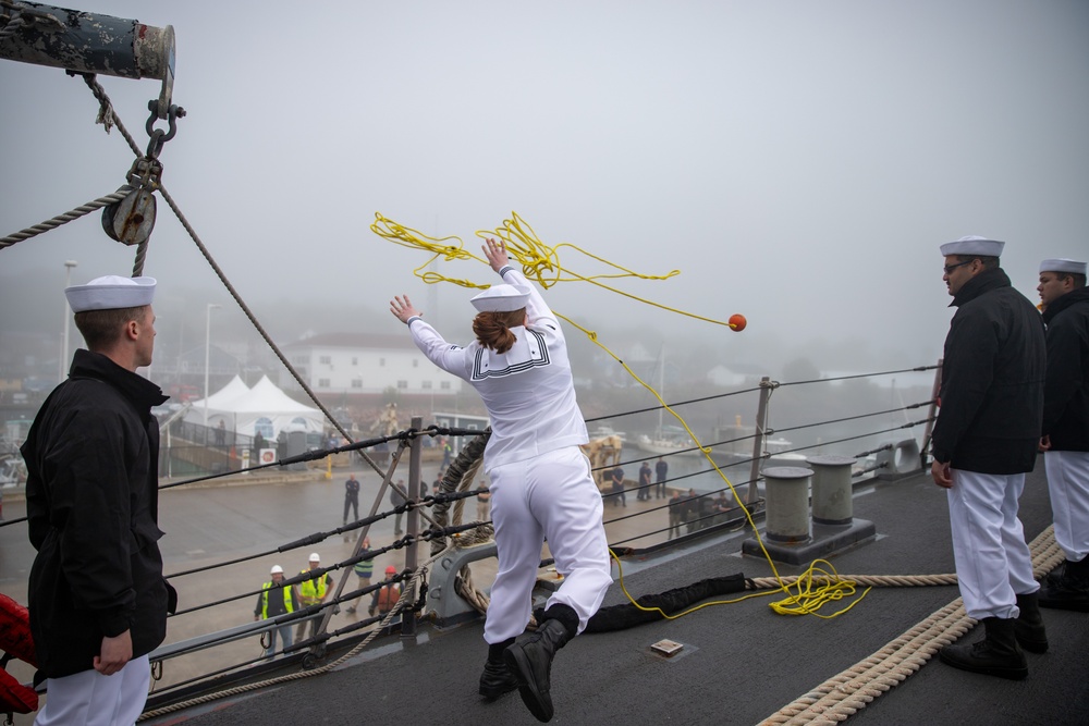 USS Oscar Austin Arrives in Eastport, ME for Independence Day Celebrations