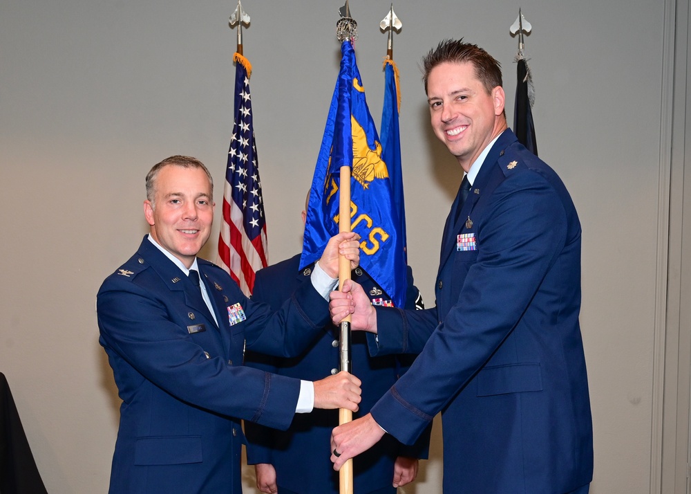 347th RCS Change of Command ceremony