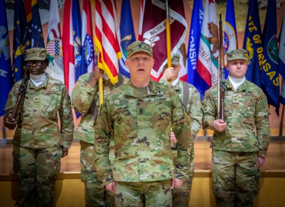 WRAIR welcomes new CSM in change of responsibility ceremony.