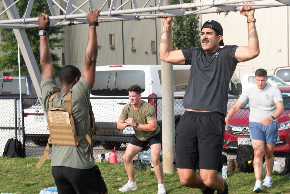 USS John C. Stennis Sailors participate in a Escape and Evade Challenge