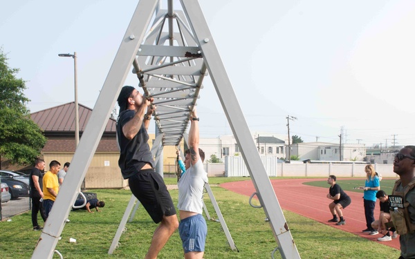 USS John C. Stennis Sailors participate in a Escape and Evade Challenge