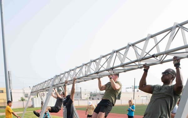 USS John C. Stennis Sailors participate in a Escape and Evade Challenge