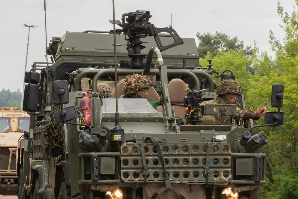 U.S. and British forces with NATO’s enhanced Forward Presence Battle Group Poland continue exercise Aliwal Surge