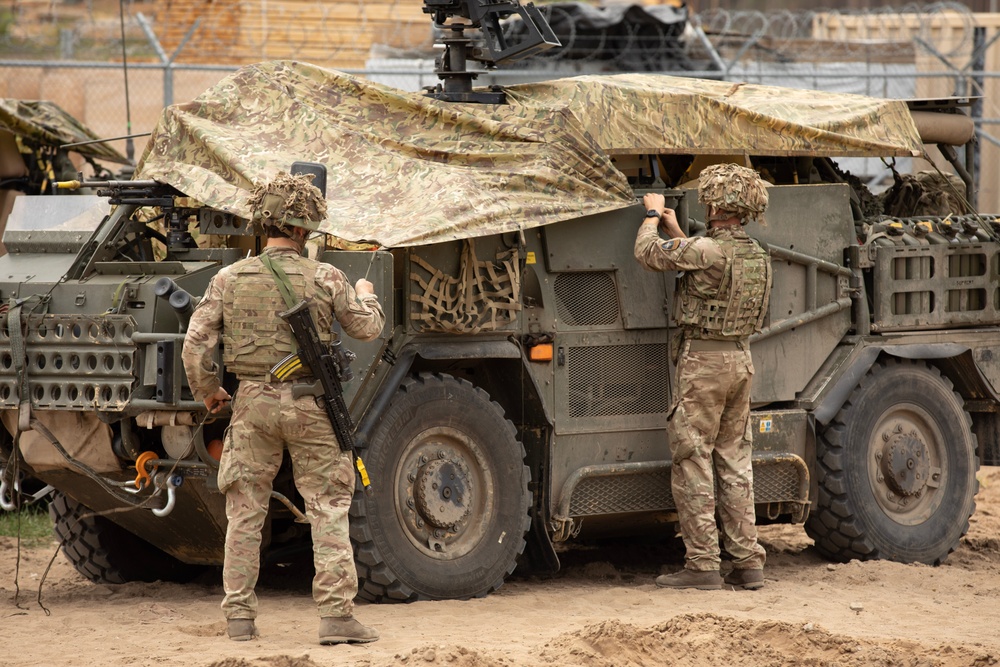 U.S. and British forces with NATO’s enhanced Forward Presence Battle Group Poland continue exercise Aliwal Surge