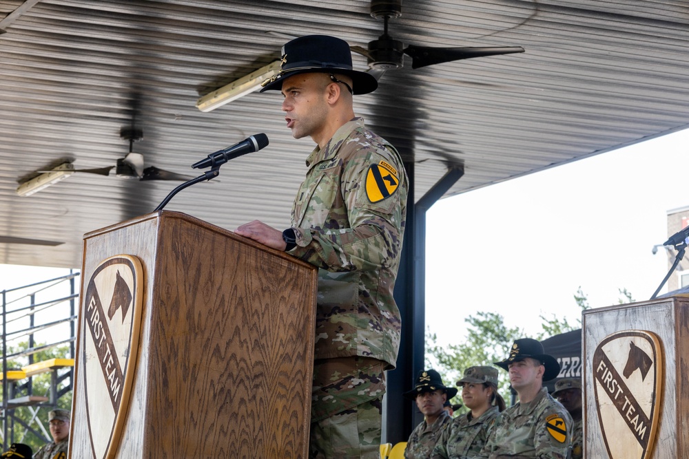 Pegasus Troop Change of Command Sets Standard For Unit Integration