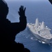 U.S. Marine Corps Squadron VMM-774 lands V-22 Ospreys on USS New York