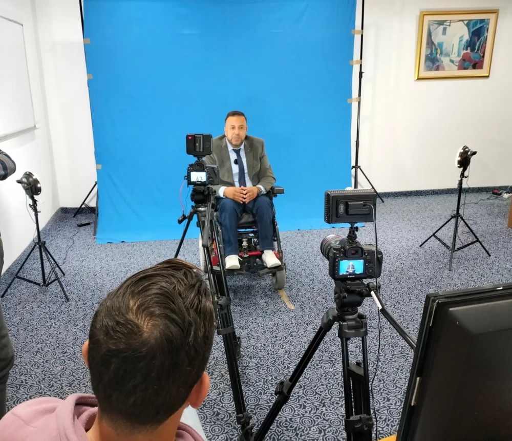 The filming of the USAID-supported inclusive civic education training course