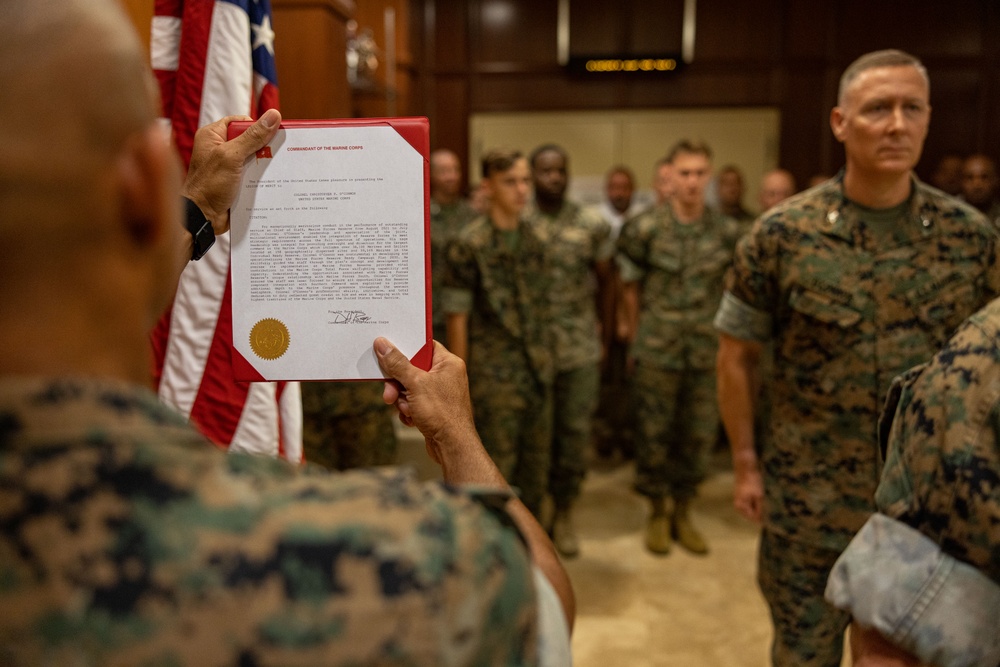 Col. O'Connor Receives Legion of Merit