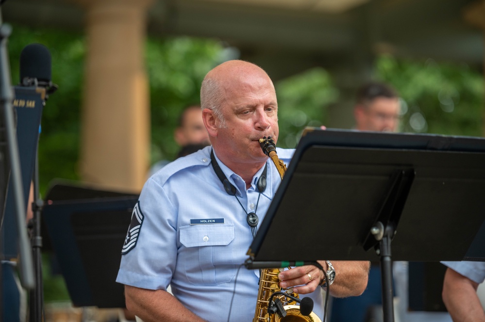 Air National Guard Band of the South and Midwest play at Furman University