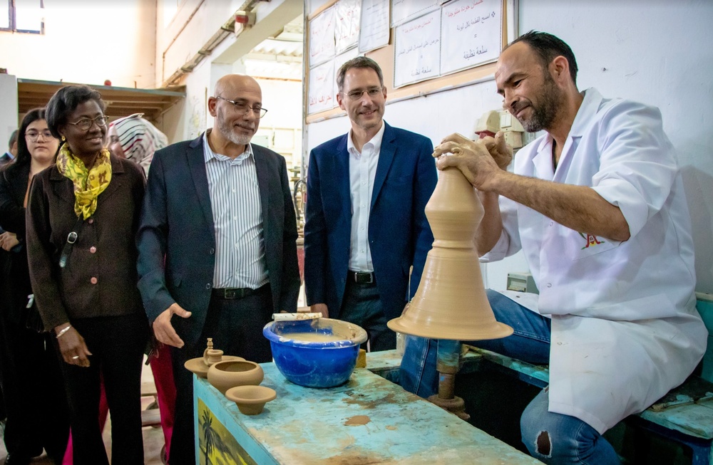 Ambassador’s visit to the USAID-supported Ennaim Ceramics in Nabeul