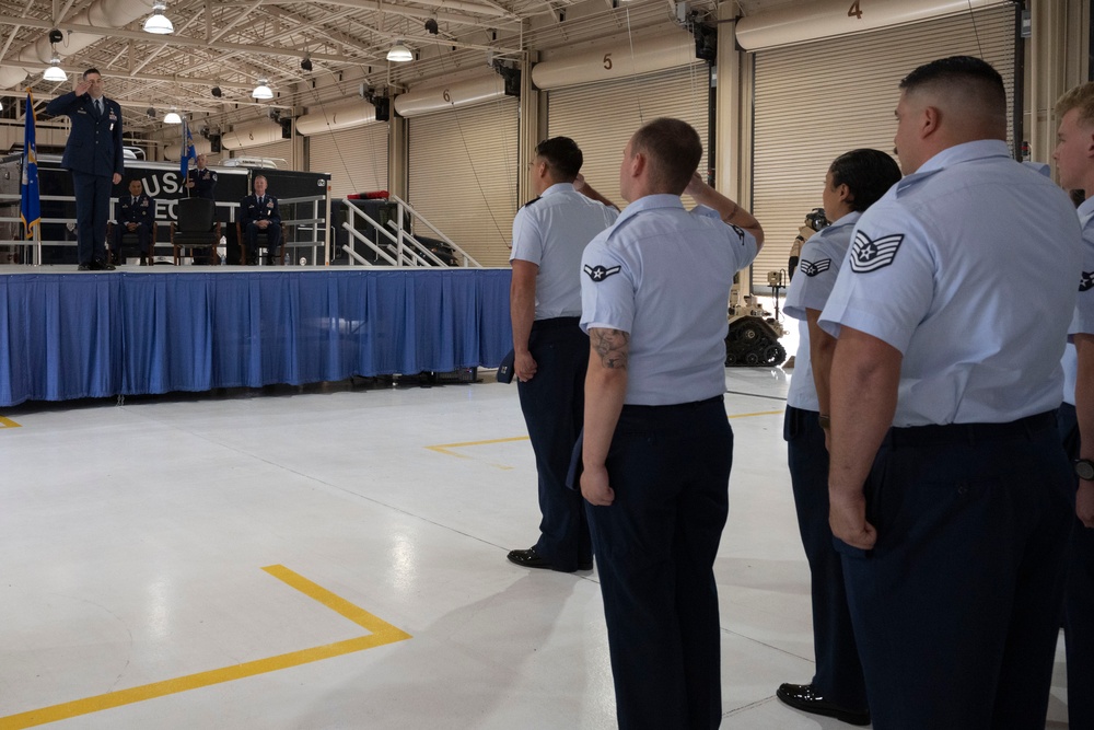 49th CES change of command