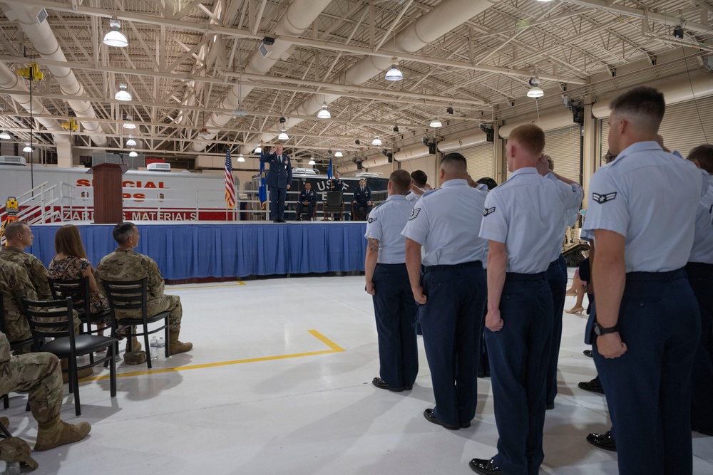 49th CES change of command