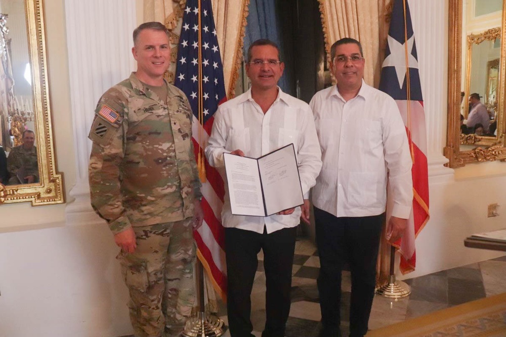 USACE and PREPA signs Memorandum of Agreement for Permanent Repairs at the Guajataca Dam in Isabela