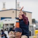 Family Members Wave to Returning USS Decatur Sailors