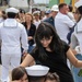 USS Decatur Sailor Hugs His Children After Returning from Deployment