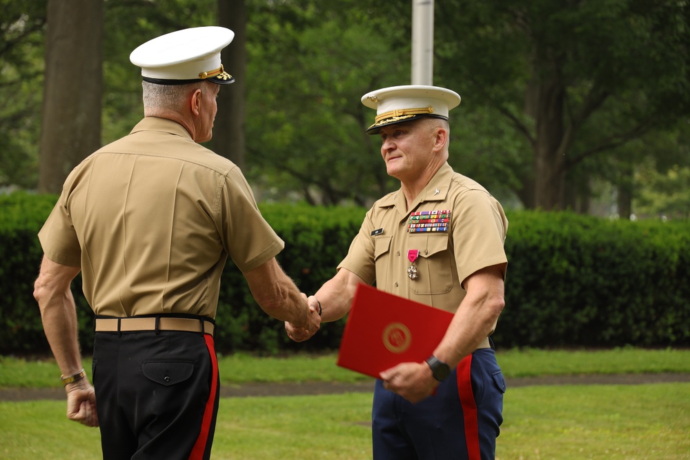 Marine recruiting commander passes on responsibility of Northeast US