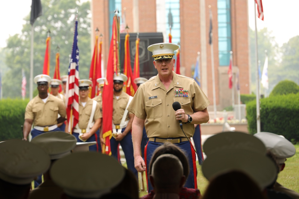 Marine recruiting commander passes on responsibility of Northeast US