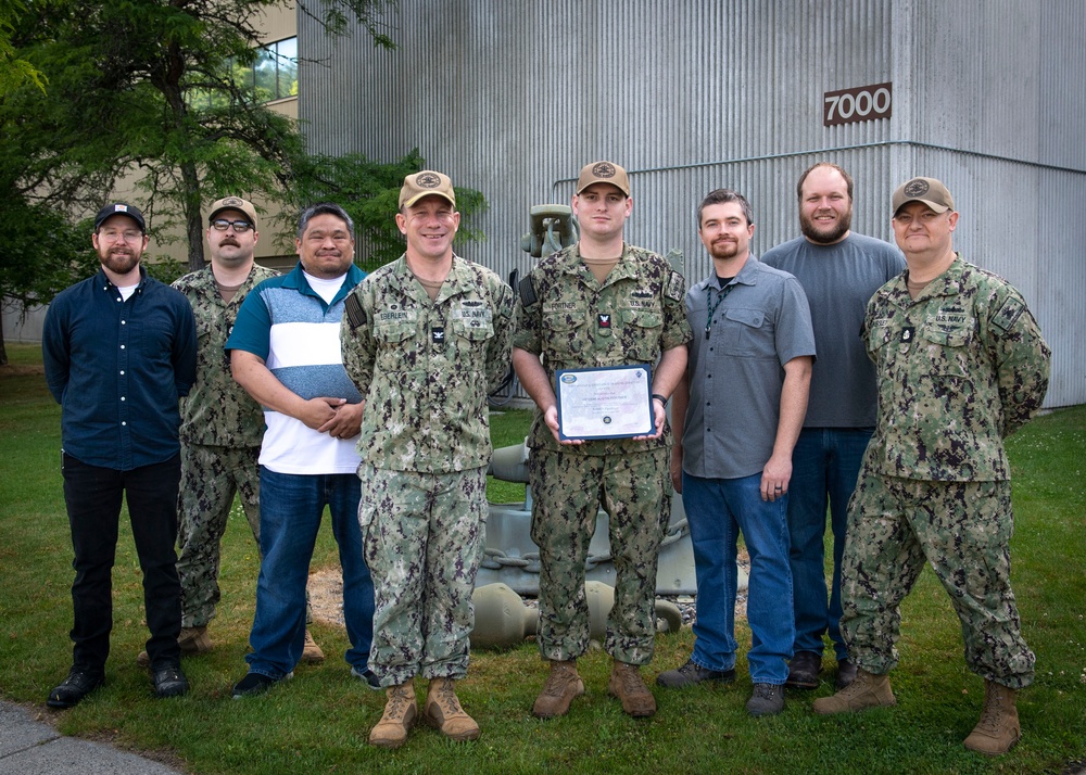 Reserve Sailor Recieves NAMTS NEC Certificate
