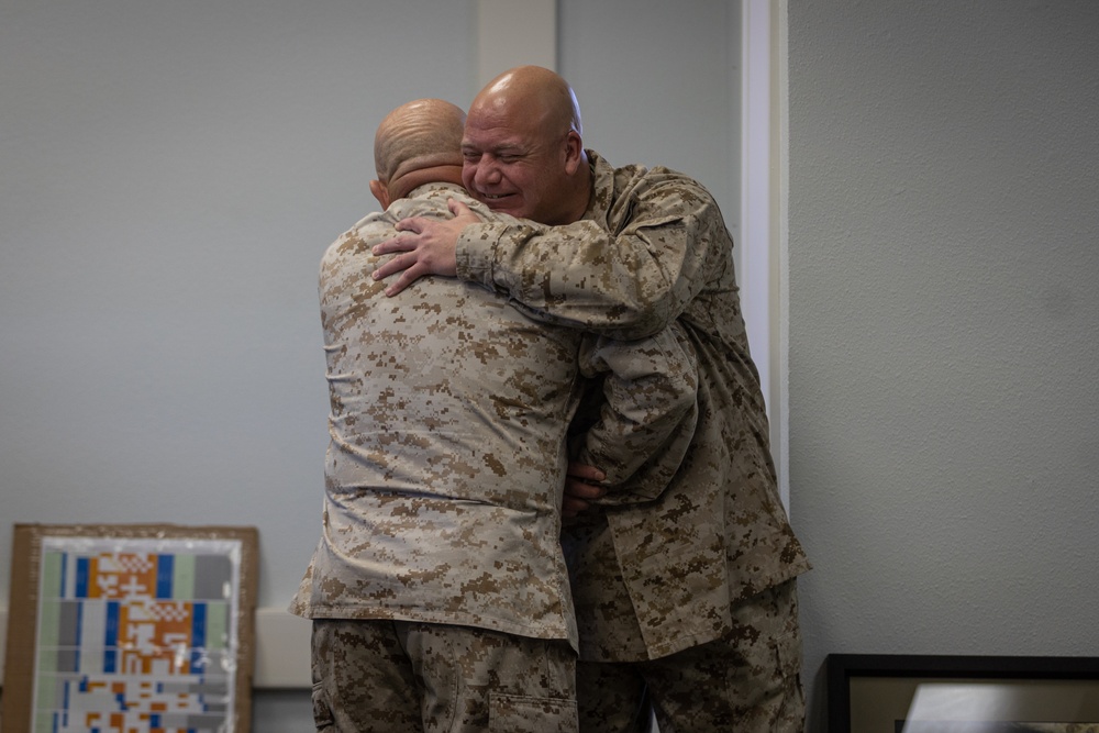 U.S. Marine Corps Lt. Col. David M. Blankenship honorably retires after 20 years of service