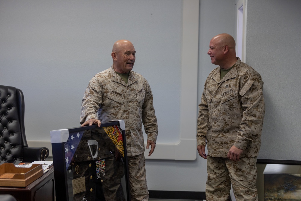 U.S. Marine Corps Lt. Col. David M. Blankenship honorably retires after 20 years of service