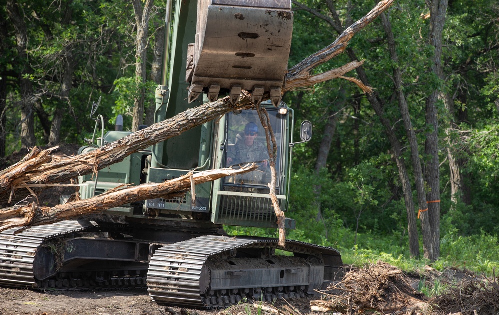 New Hampshire Army National Guard Engineer Units Assist North Dakota National Guard